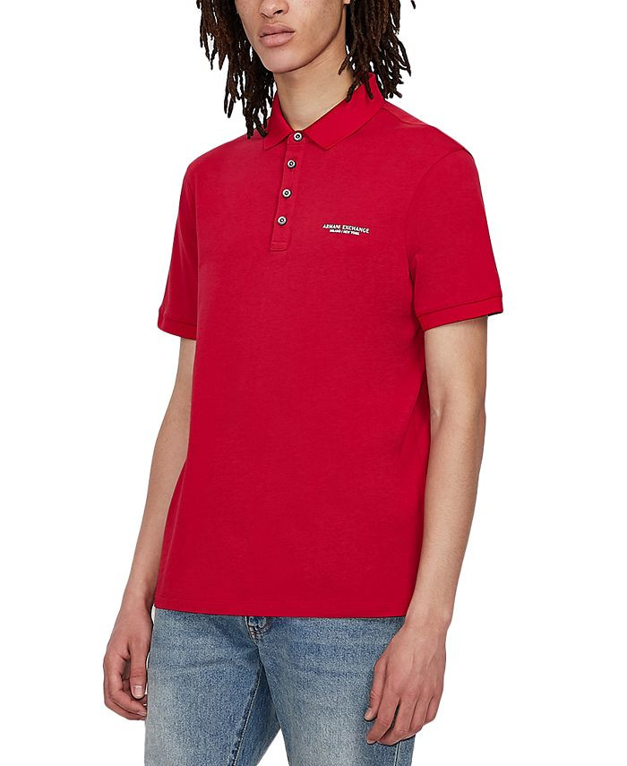 A|X Armani Exchange Men's Milano/NY Logo Polo & Reviews - Polos - Men - Macy's | Macys (US)
