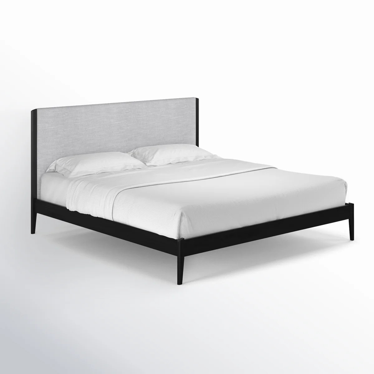This platform bed merges Scandi style with an updated modern look with its tapered, corner dowel ... | Wayfair North America
