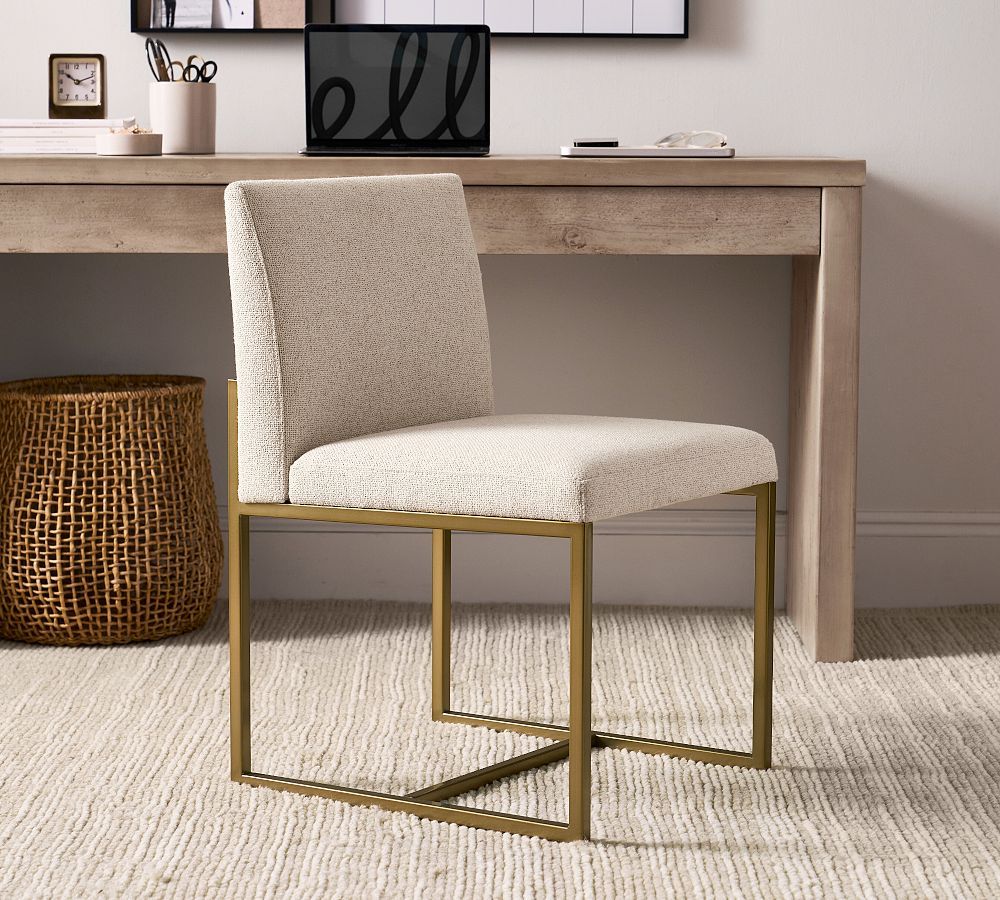 Millie Upholstered Desk Chair | Pottery Barn (US)