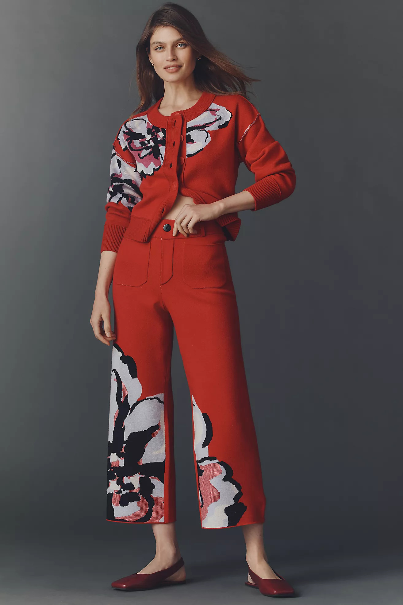 The Colette Sweater Knit Crop Wide-Leg Pants by Maeve | Anthropologie (US)