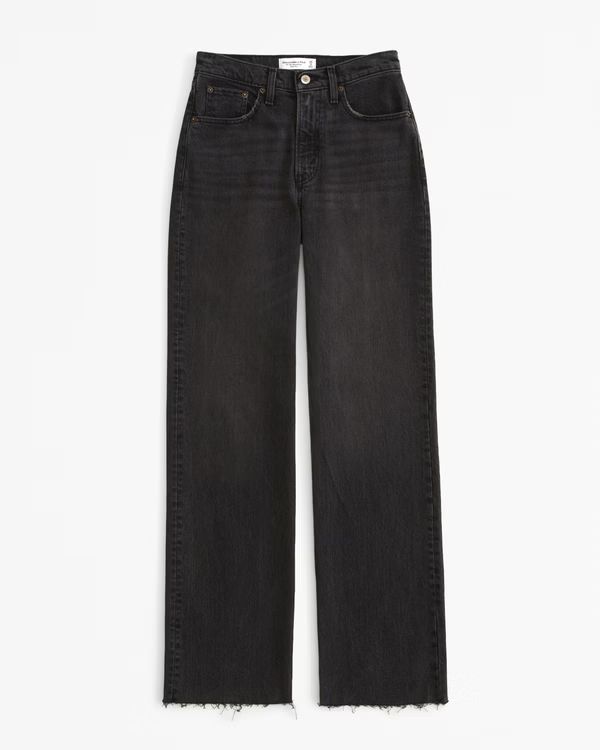 Women's Curve Love High Rise 90s Relaxed Jean | Women's Clearance | Abercrombie.com | Abercrombie & Fitch (US)