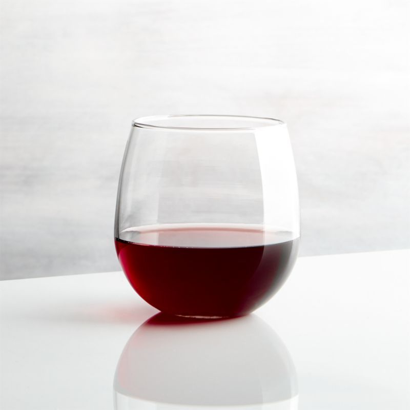 Stemless Red Wine Glass. 17 oz. 3.87"Wx3.87"Dx3.87"H | Crate & Barrel