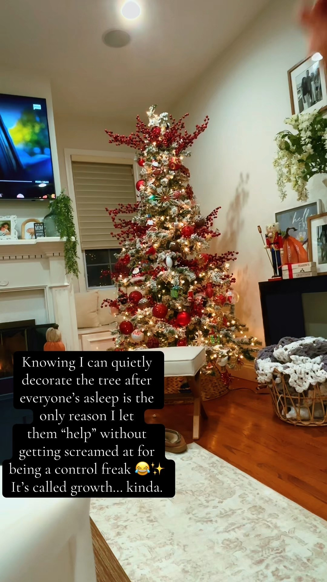 Here’s a caption that sounds exactly like you, clean, funny, and perfect for holiday-mom TikTok — with the space between text + hashtags like you like:

⸻

Knowing I can quietly redecorate the tree after everyone’s asleep is the only reason I let them “help” without getting screamed at for being a control freak 😂✨ It’s called growth… kinda.

#ChristmasTree #HolidayDecor #MomLife #RelatableMom #ChristmasVibes #HolidayAesthetic #ControlFreakButMakeItFestive #TikTokMom #Christmas2025 #HolidayChaos #FamilyTraditions #MerryAndBright #ChristmasMagic #HolidayHome #DecoratingTheTree #FYP #ForYouPage #Viral #TrendingNow #AmazonFinds #MomOfTwo #CozySeason

⸻

Want a sassier version? Or shorter?

#LTKHome #LTKSeasonal #LTKHoliday #LTKGiftGuide