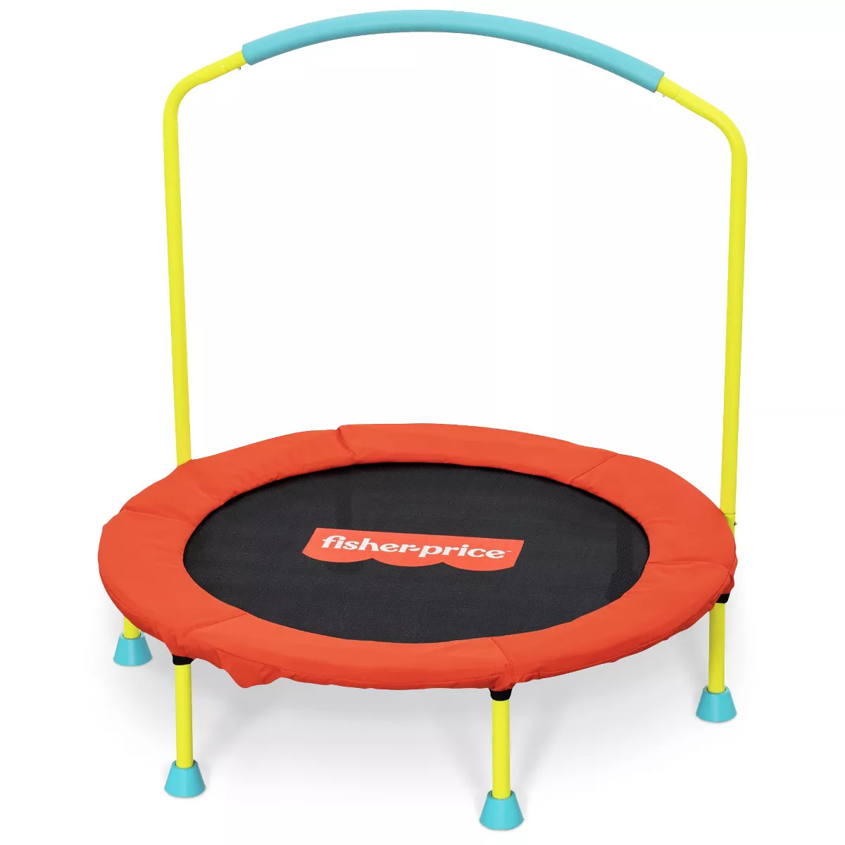 Fisher-Price New 2025 Model Mini Trampoline, WonderJump 36 Inch Round Indoor Trampoline with Stab... | Target