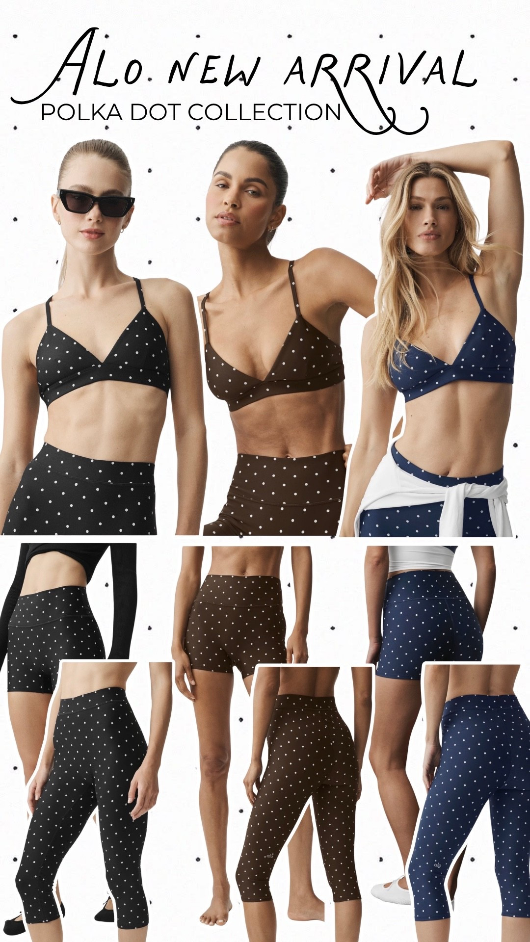 Polka dots are having a moment and this new ALO collection is TOO good. The cutest matching sets for Pilates, errands, coffee runs + everything in between. I’m obsessed with the chocolate brown 🤎

ALO Yoga, polka dot activewear, Pilates outfits, matching workout sets, women’s activewear, athleisure outfits, fall workout outfits, cute gym outfits, mom style

#ALOYoga #PilatesOutfit #ActivewearStyle #Athleisure #FallFashion

#LTKNYFW #LTKdayinmylife #LTKgrwm