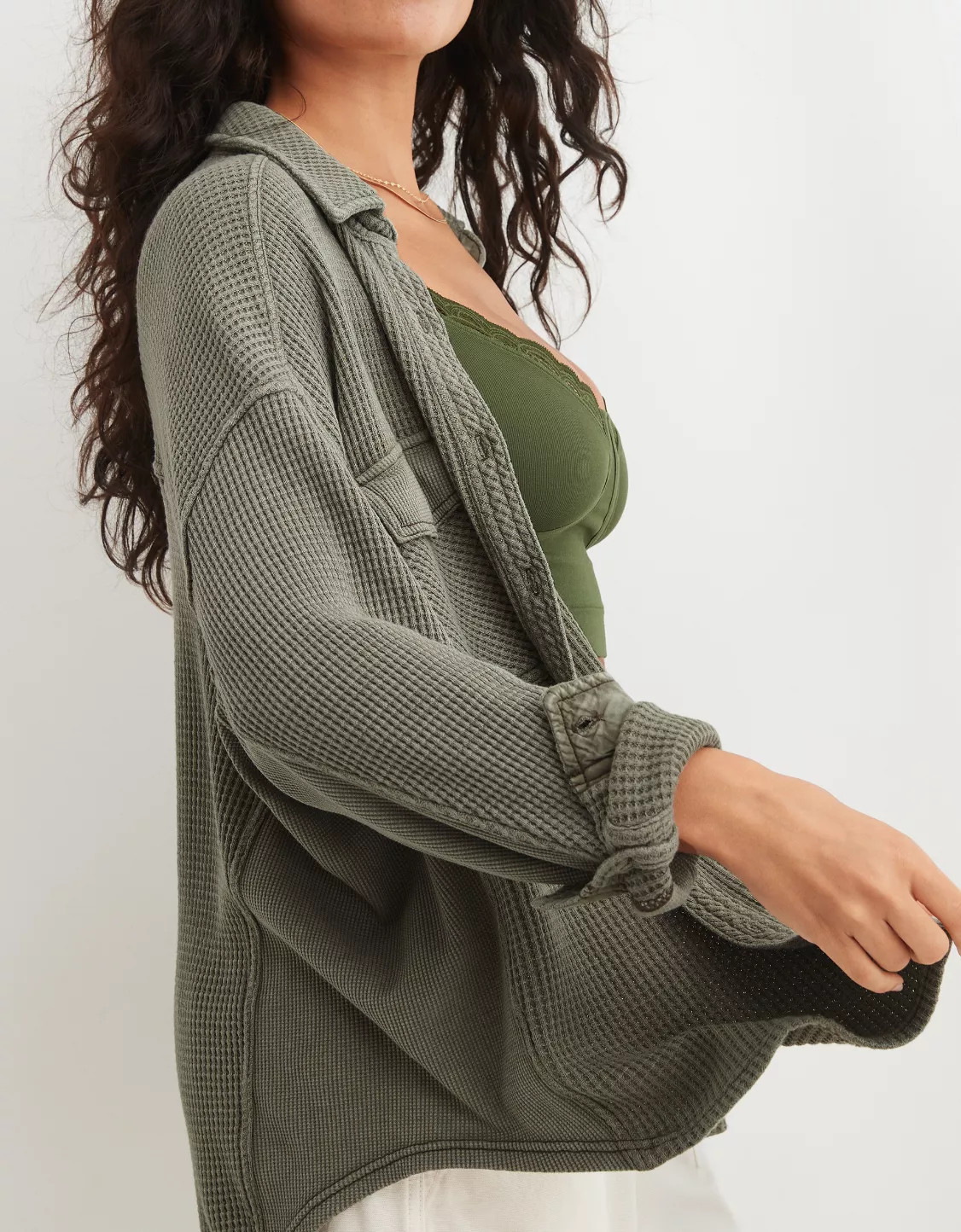 Aerie LumberJane Waffle Shirt | Aerie