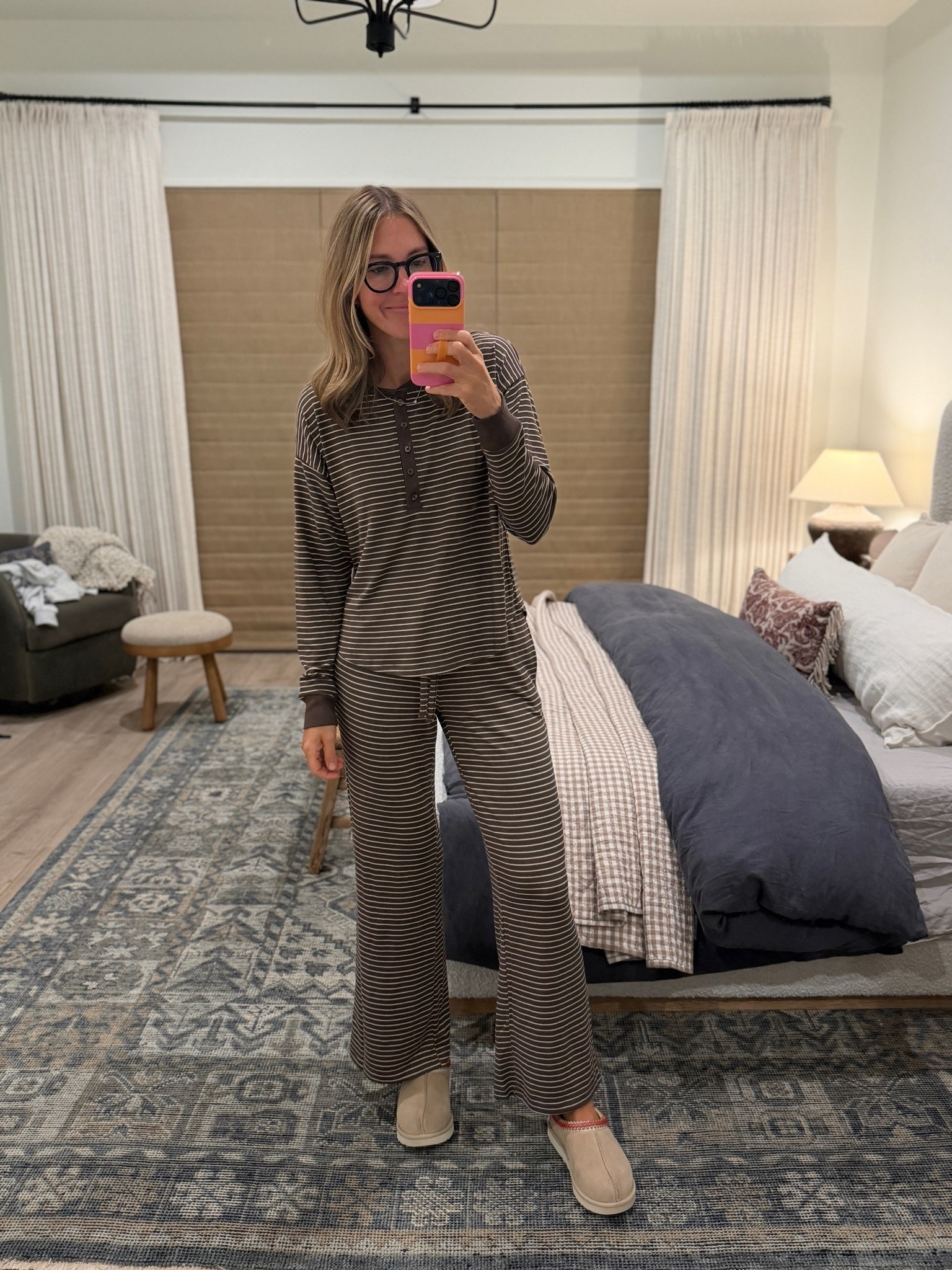 I snagged these cute pajamas from Walmart! Wearing a S in the top and bottom (although I wish I sized up to a M in the bottom for an oversized fit). Love the stripe!

#LTKootd #LTKmomlife #LTKSeasonal