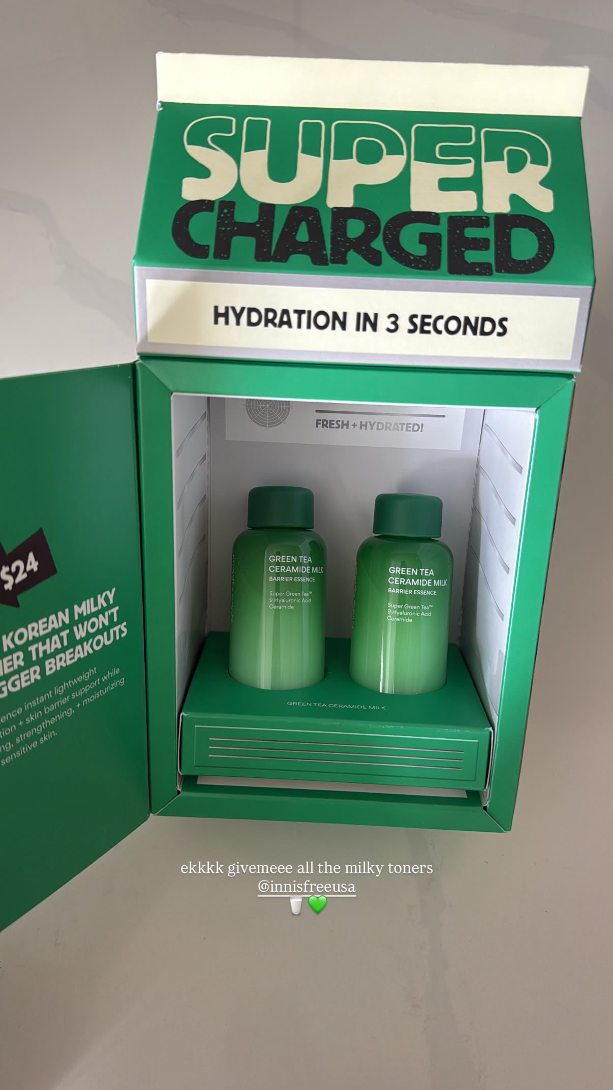 innisfree green tea ceramide milk

love me a milky toner, especially packed with ceramides  

 #LTKdayinmylife #LTKselfcare #LTKBeauty