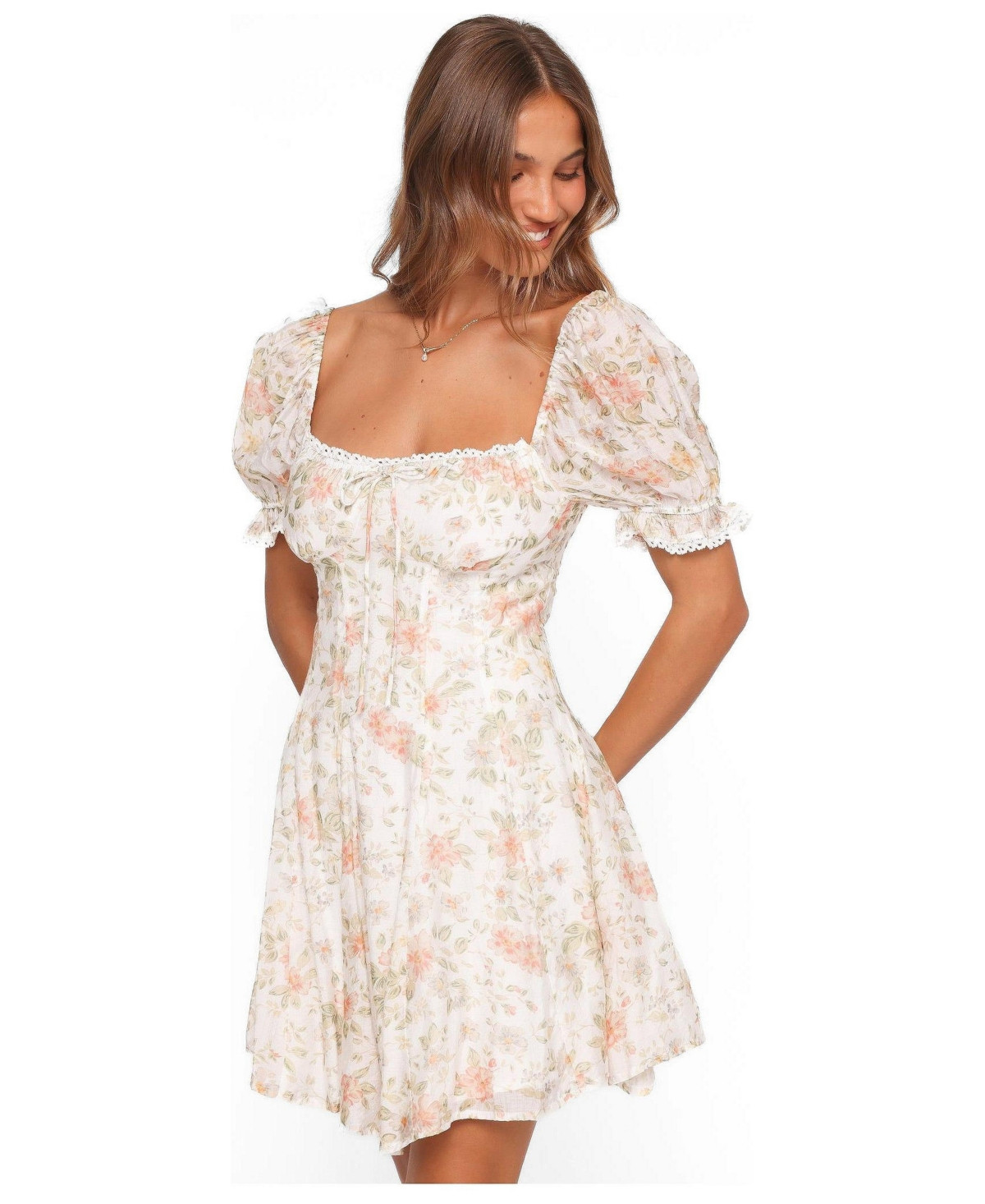 Petal and Pup Women's Lavia Mini Dress - White multi floral | Macy's