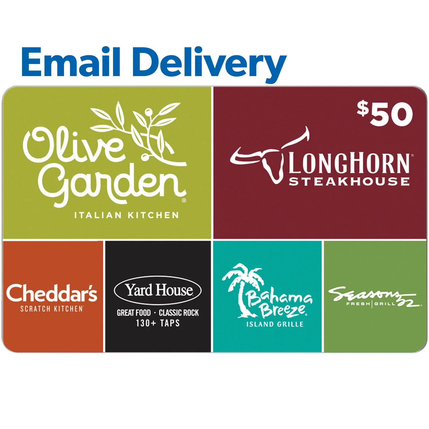 Darden Universal Email Delivery Gift Card, $50:- $50 | Sam's Club