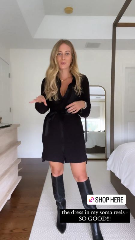 This lbd dress is perfect for this weather! 

Lbd, little black dress, comfy dress, work dress, stylish dress, work outfit, dress with boots, date night 

#LTKshoecrush #LTKstyletip #LTKworkwear