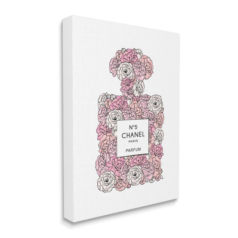 The Stupell Home Decor Collection ""Pink Rose Perfume Bottle Designer Fashion"" by Martina Pavlova U | The Home Depot