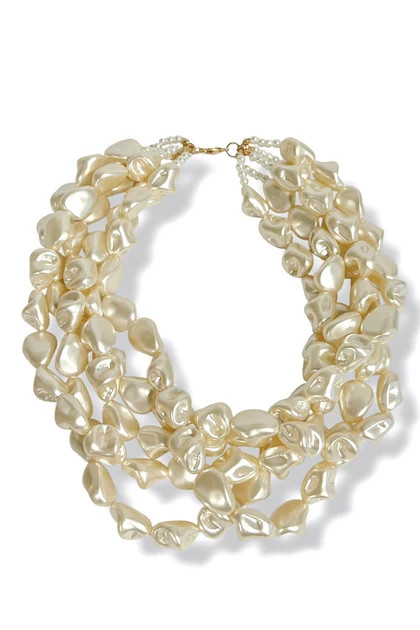 Clara Cream Pearl Layered Necklace | The Willow Tree