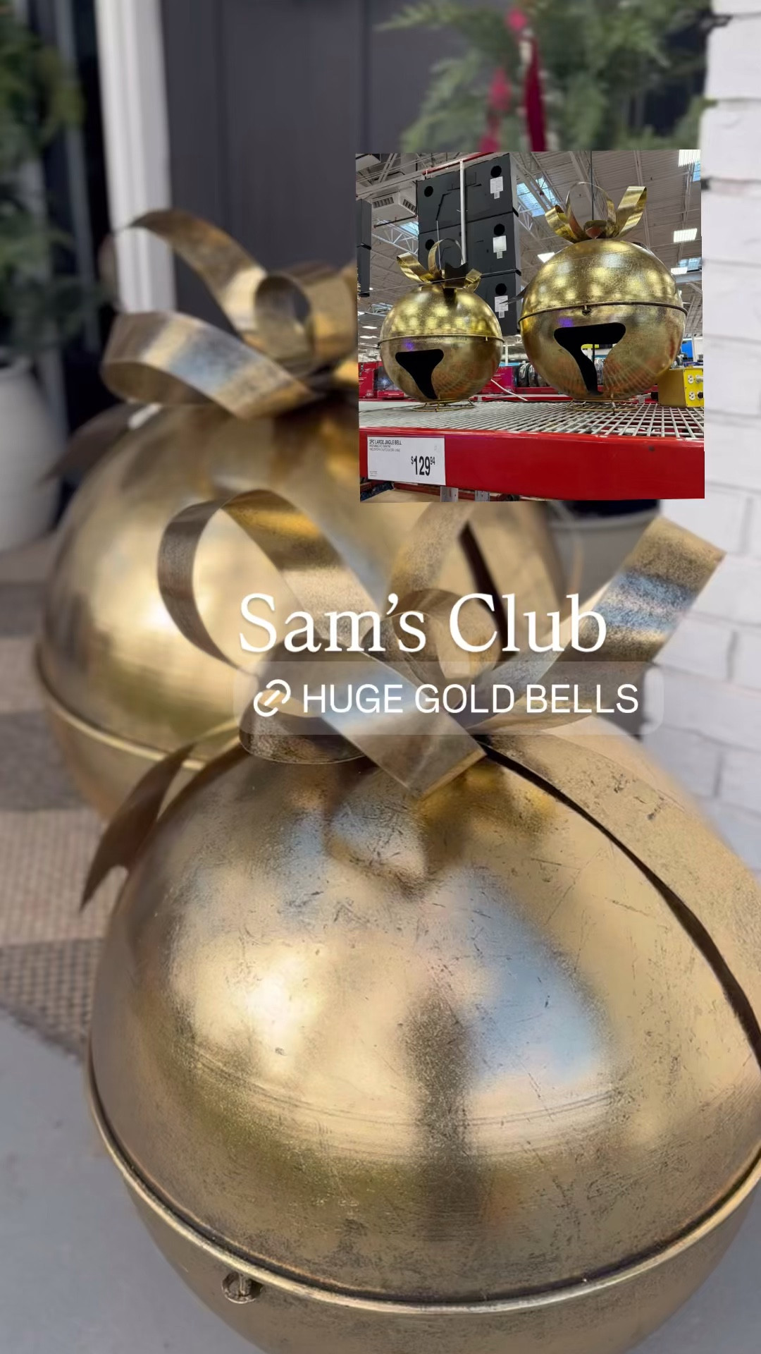 Oversized Gold Bells! 

#LTKHome #LTKSeasonal #LTKHoliday