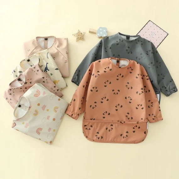 Little Artist Kid's Art Minimalist Style Kids Art Apron Smock Dinosaur Cat Rainbow Print Kids Art... | Etsy (US)