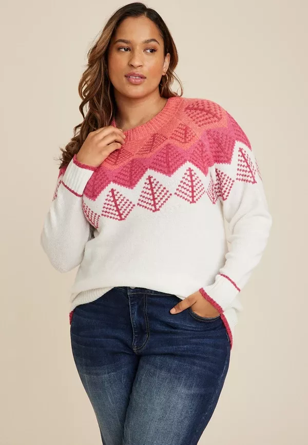 Plus size fair deals isle sweater