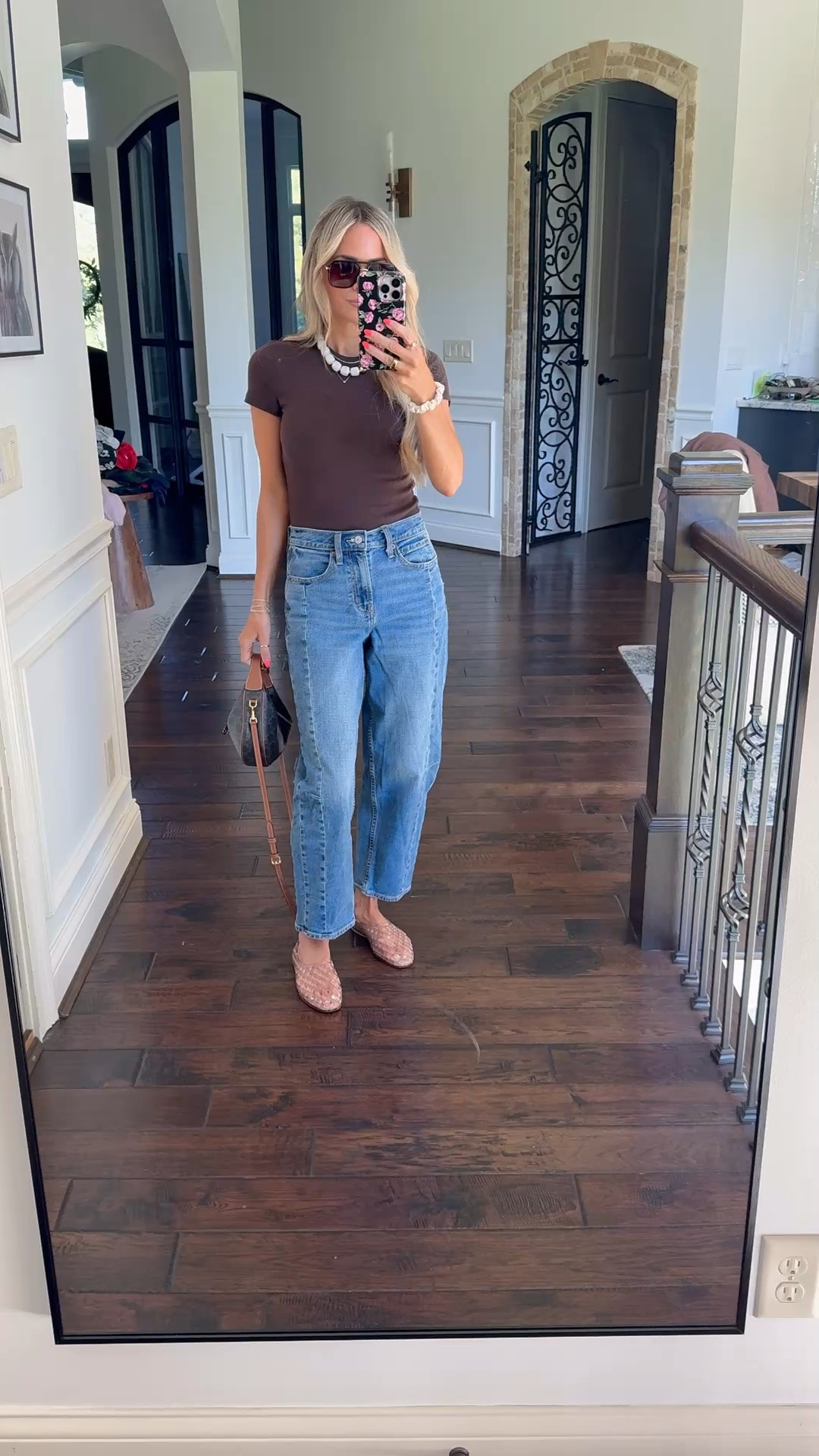 Wearing xs tee (linked in grey but lots of colors available) 

Barrel jeans - 00

#LTKmomlife #LTKOver40 #LTKPetite