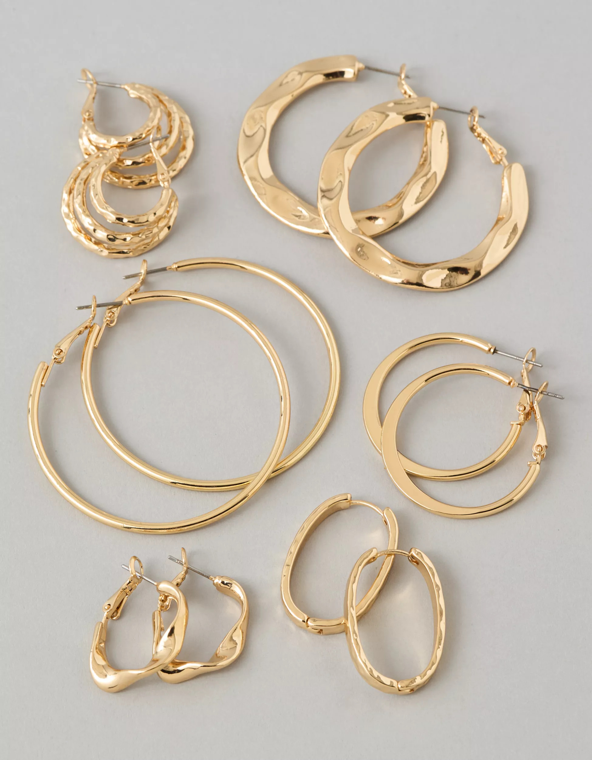 AE Hoop Earrings 6-Pack | American Eagle Outfitters (US & CA)