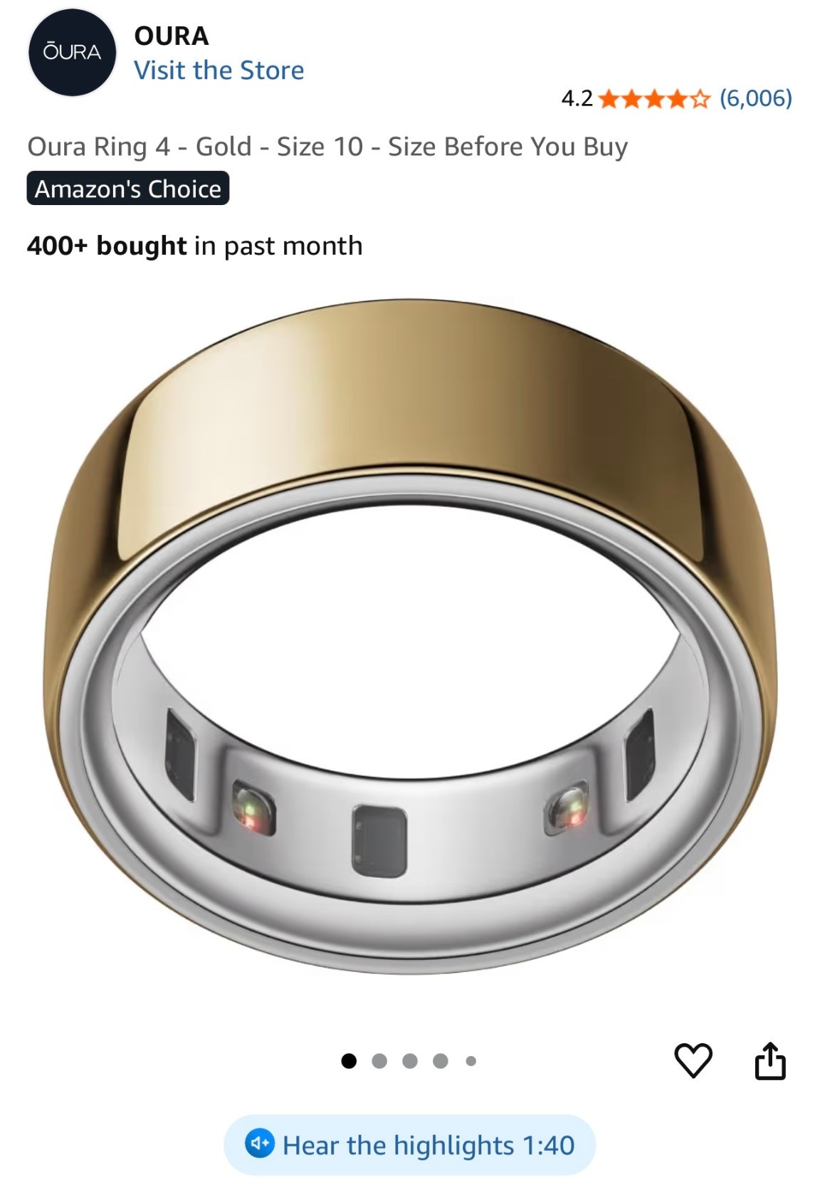 Gonna try out the Oura ring. I’ve heard so many good things about this ring. It tracks things like your sleep, cycle, stress, activity and heart rate. Which works out bc my Apple Watch has been dying lately. If you wanna know my honest opinion, just DM me and just ask! I’m buying this with my own money so no one will be paying me for my opinions. #ouraring #oura #amazon 