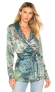 House of Harlow 1960 x REVOLVE Arthur Top in Moss Green Patchwork from Revolve.com | Revolve Clothing (Global)