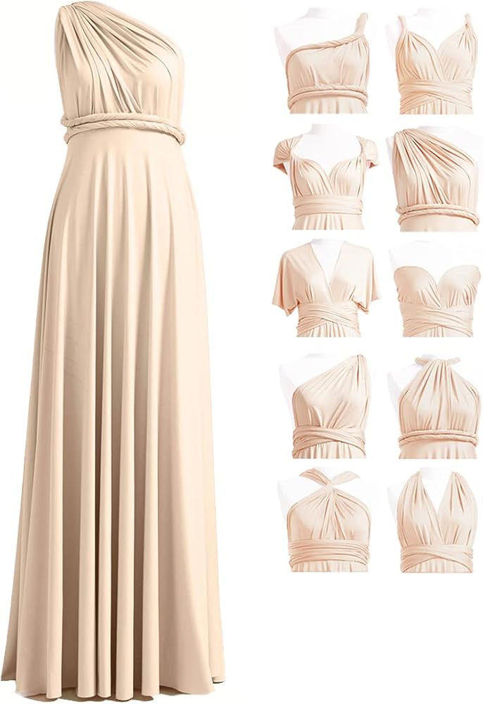 72styles Infinity Dress with Bandeau, Convertible Bridesmaid Dress, Long, Plus Size, Multi-Way Dr... | Amazon (US)