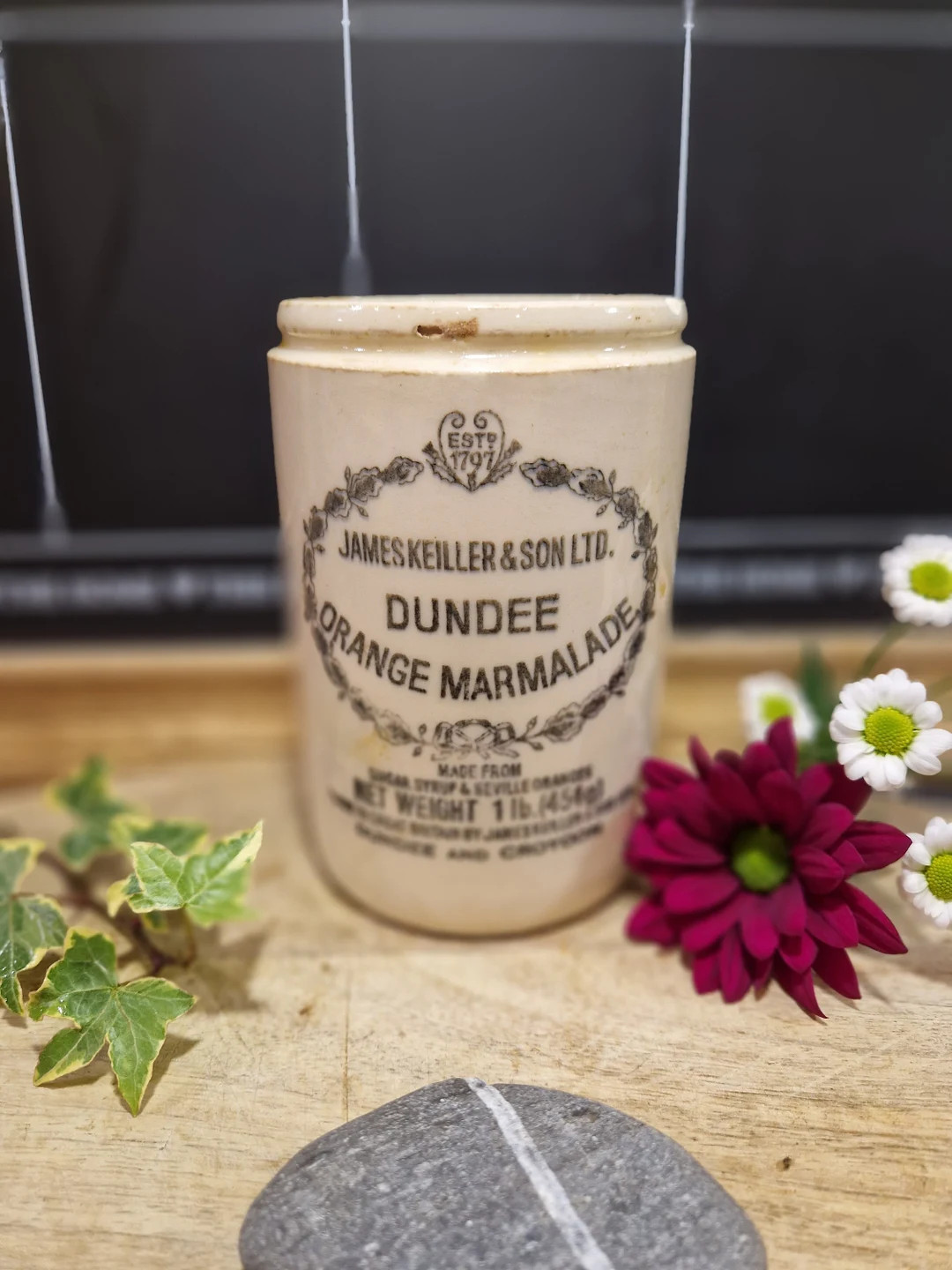 Vintage stoneware jam pot ironstone Dundee 1lb marmalade tall orange marmalade | Etsy (US)