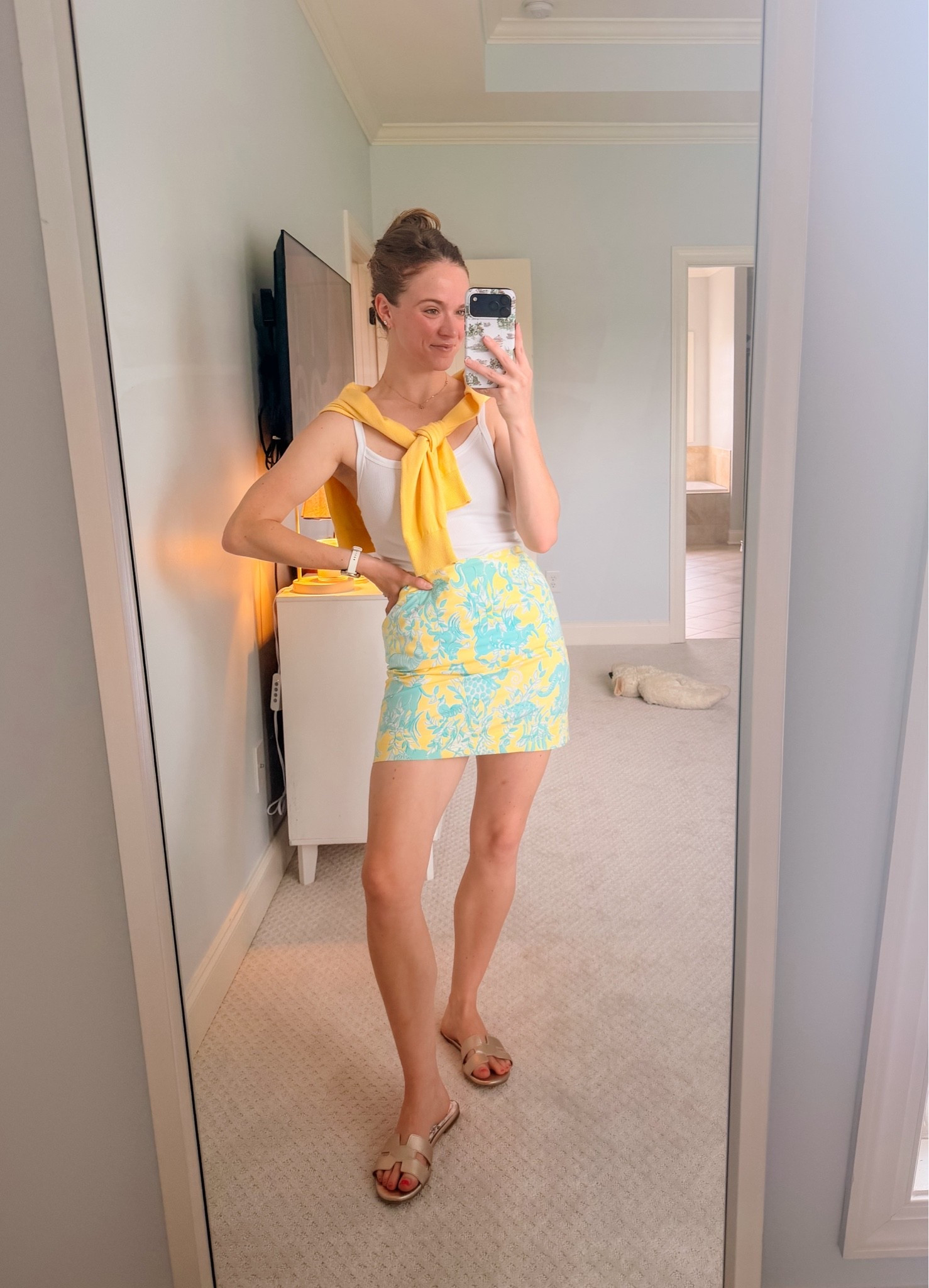 Any & every excuse to wear vintage Lilly this summer ☀️🩵 It’s HOT here today - so keeping it cool in a tank top!!

#LTKootd #LTKgrwm