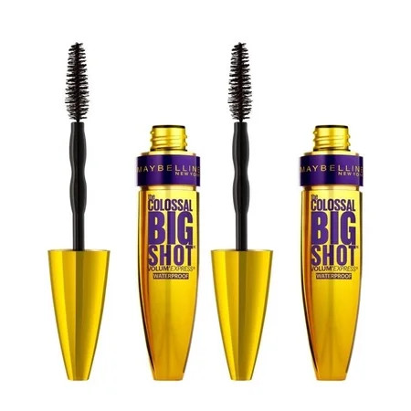 Maybelline Volum' Express The Colossal Big Shot Waterproof Mascara, Very Black, 2 Pack | Walmart (US)