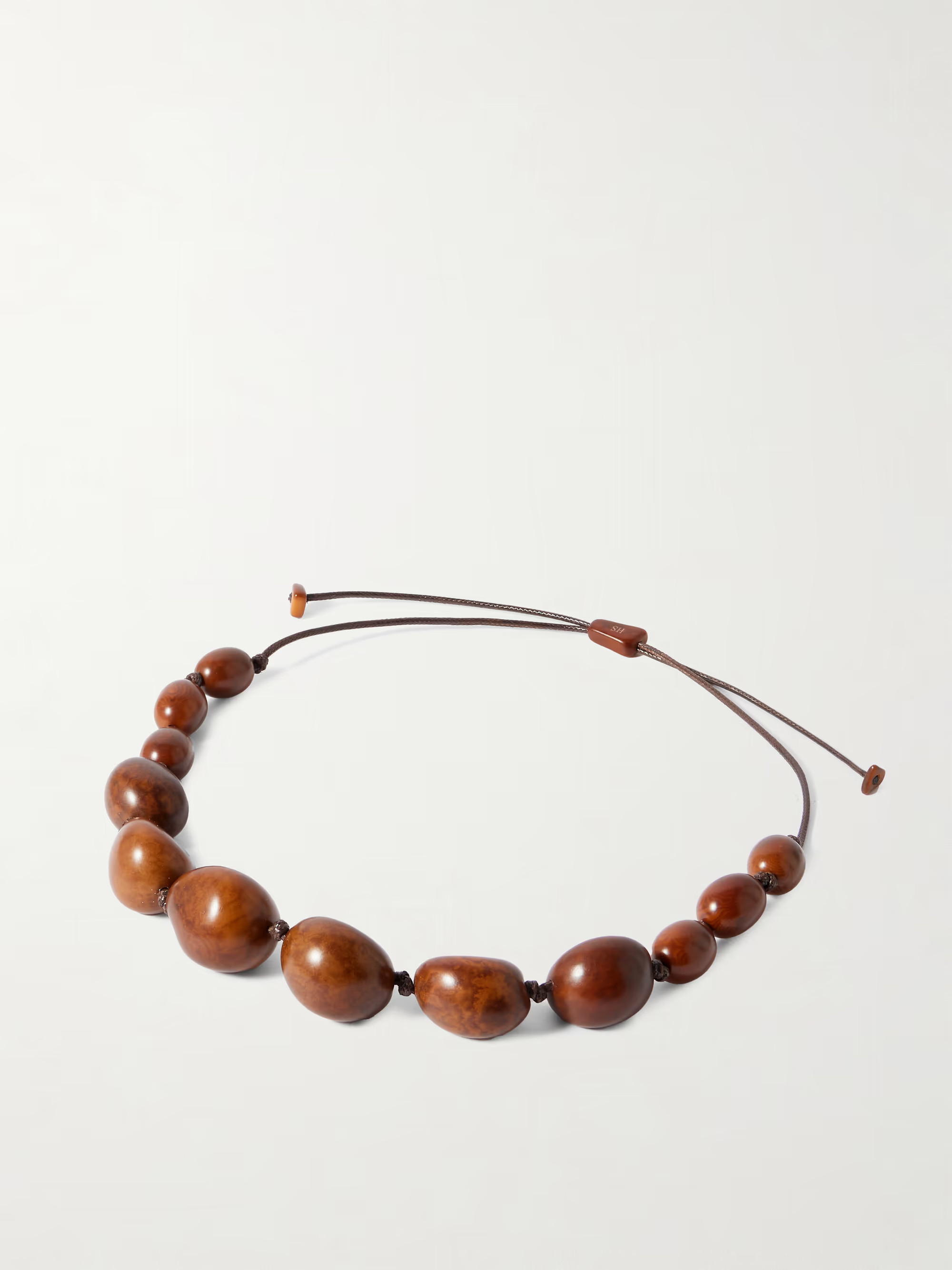 The Statement tagua and leather necklace | NET-A-PORTER (US)