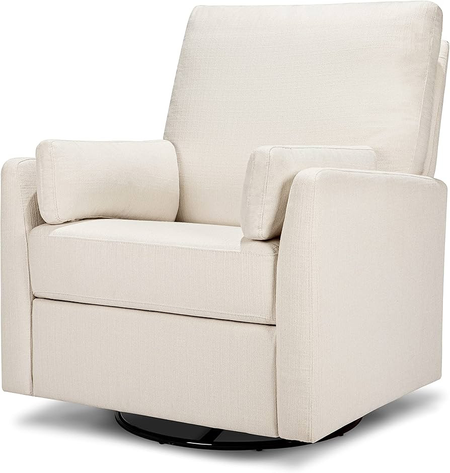 Carter's by DaVinci Ethan Swivel Recliner in Performance Cream Linen, GREENGUARD Gold & CertiPUR-... | Amazon (US)