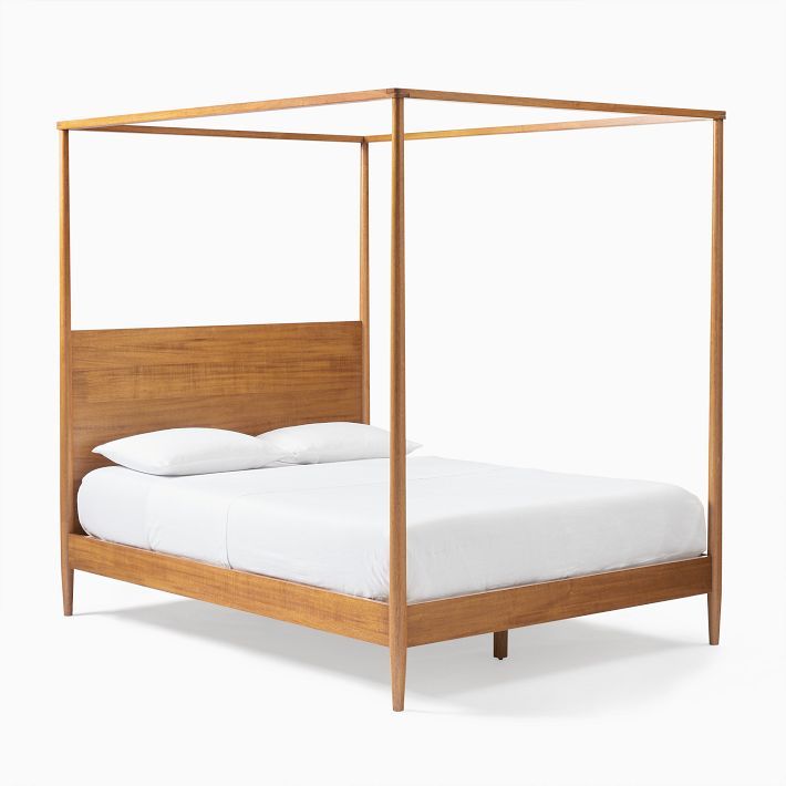 Mid-Century Canopy Bed | West Elm (US)