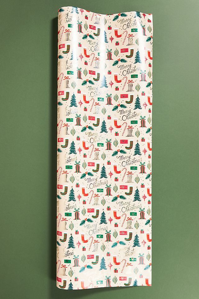 Rifle Paper Co. Deck The Halls Wrapping Paper Roll | Anthropologie (US)