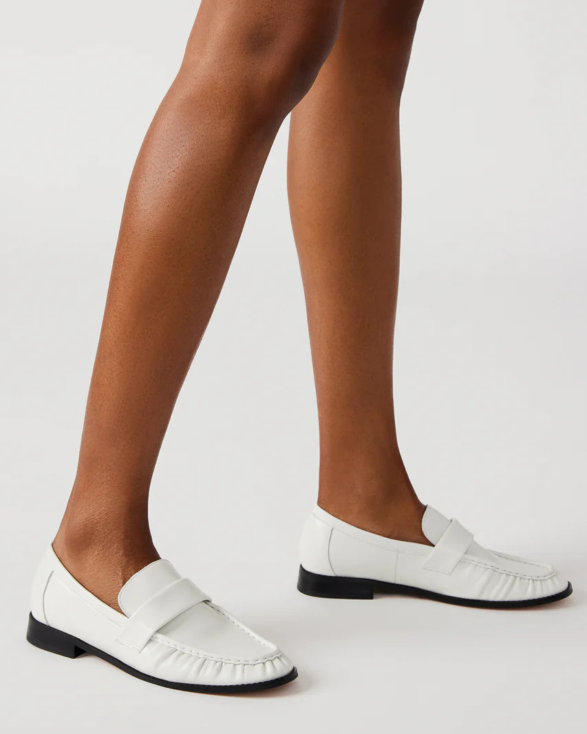 RIDLEY Ice Leather Tailored Loafer | Women's Loafers | Steve Madden (US)