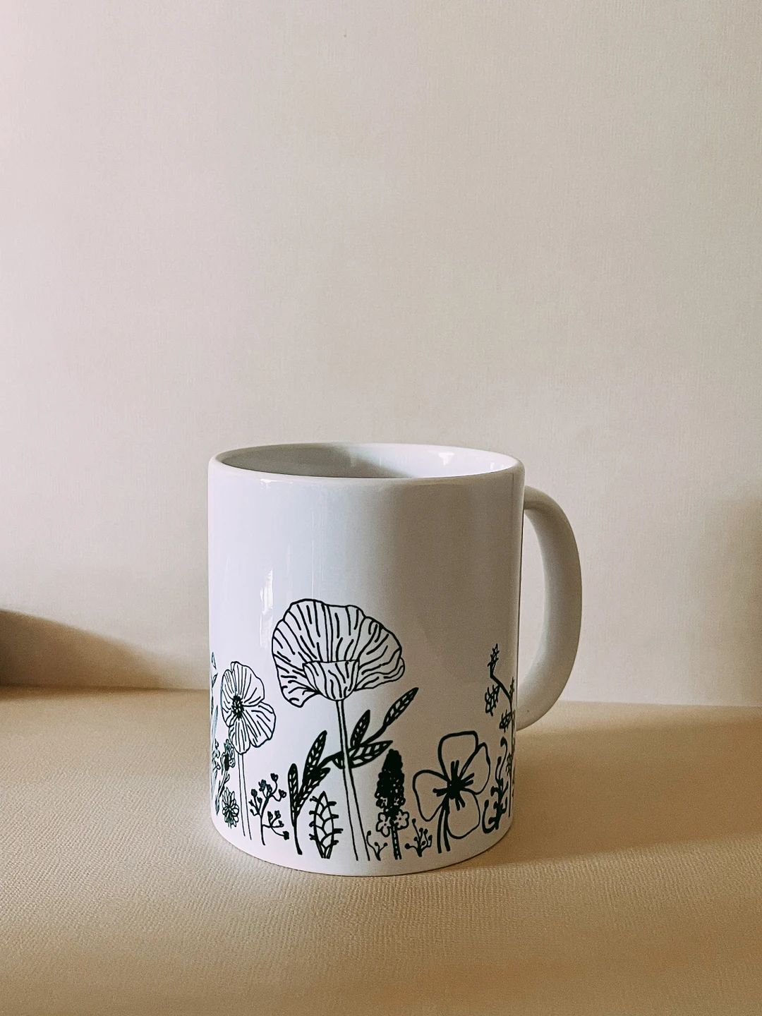 Wildflower Coffee Mug - Etsy | Etsy (US)