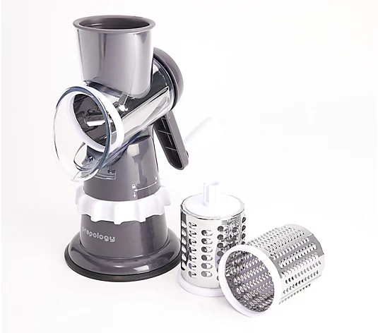 Prepology Countertop Slicer & Grater w/ 3 Barrels - QVC.com | QVC