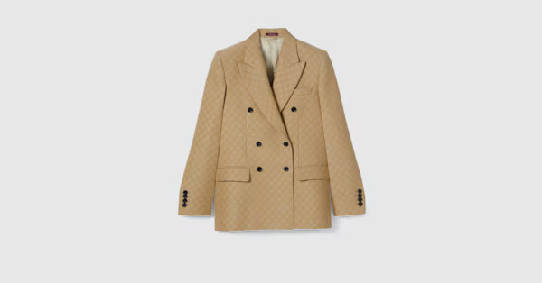 Gucci GG silk wool crêpe jacquard jacket | Gucci (US)