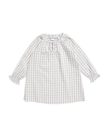 Girls Regent Tattersall Twill Delphine Nightgown | TJ Maxx