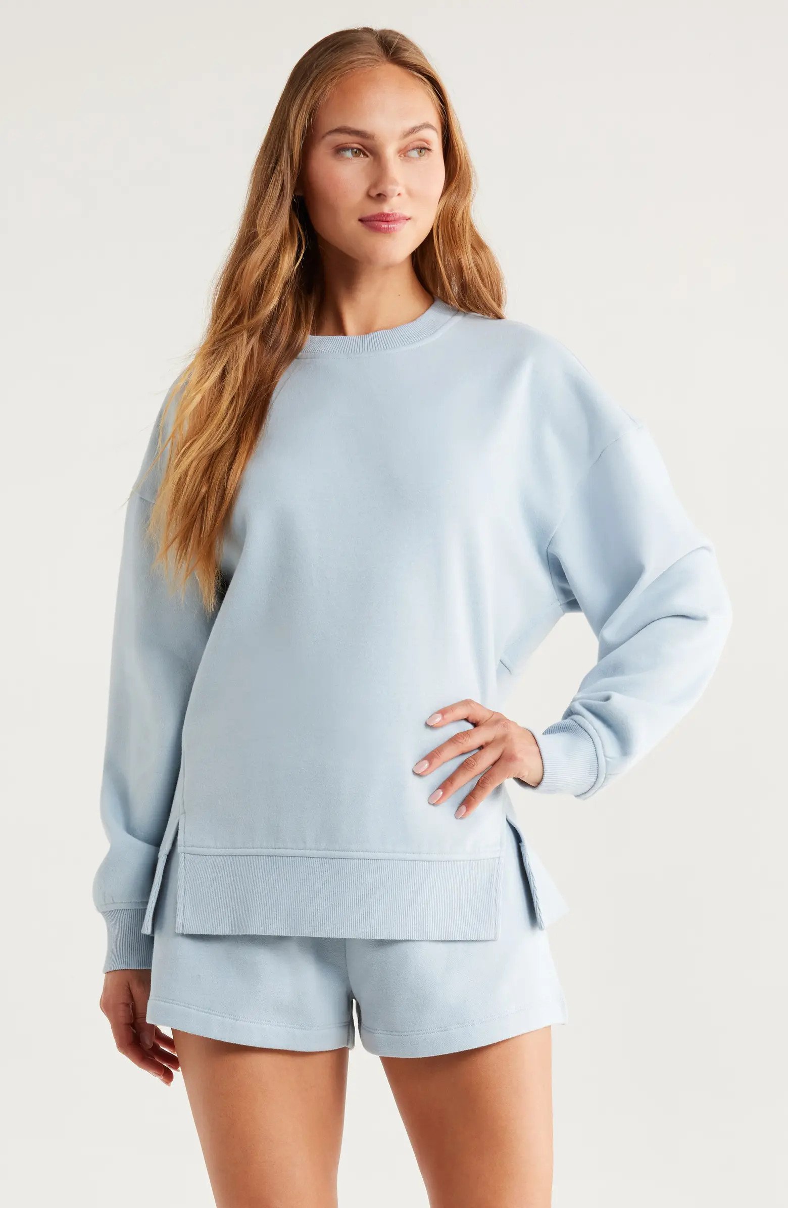 Zella Ultracozy Fleece Relaxed Sweatshirt | Nordstrom | Nordstrom