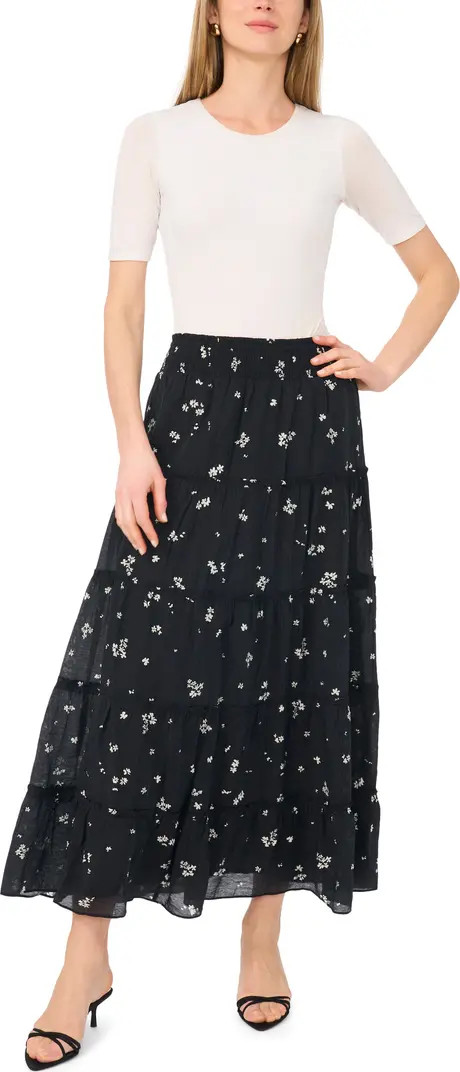 Vince Camuto Floral Tiered Skirt | Nordstrom | Nordstrom