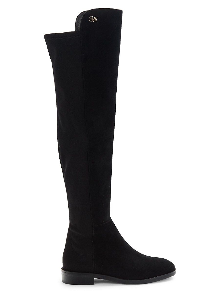 Stuart Weitzman Women's Keelan City Suede Over The Knee Boots - Black - Size 5 | Saks Fifth Avenue OFF 5TH