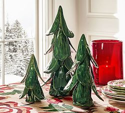Ceramic Green Glossy Tree | Pottery Barn (US)