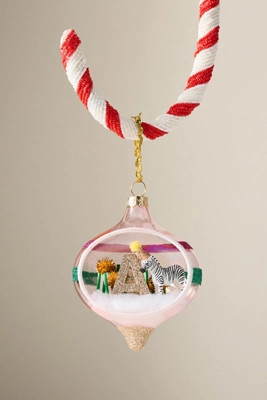 Party Animal Monogram Ornament | Anthropologie (US)