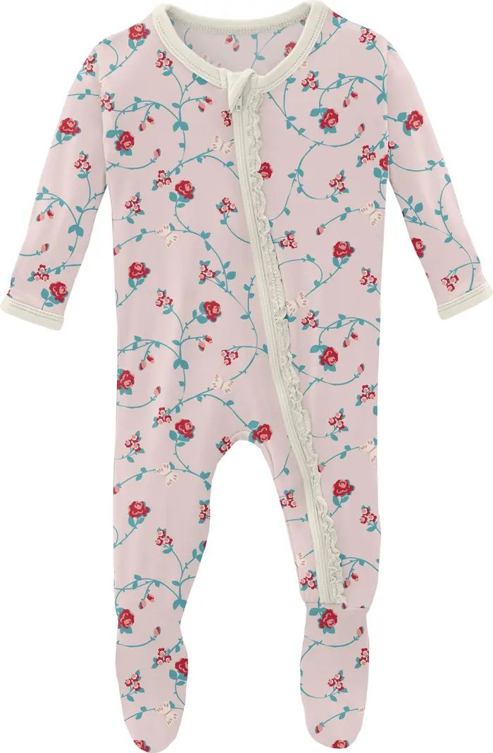 KicKee Pants Muffin Ruffle Fitted One-Piece Pajamas | Nordstrom | Nordstrom