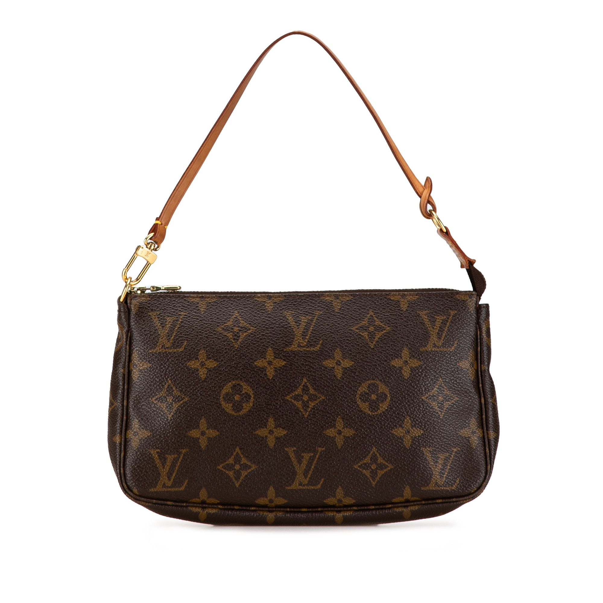 Pre-Owned Authenticated Louis Vuitton Monogram Pochette Accessoires Canvas Brown Shoulder Bag Uni... | Walmart (US)