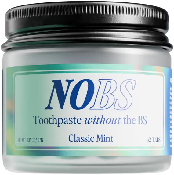 NOBS (No Bad Stuff) Toothpaste Tablets - Nano Hydroxyapatite, Fluoride & Plastic Free, Eco & Trav... | Amazon (US)