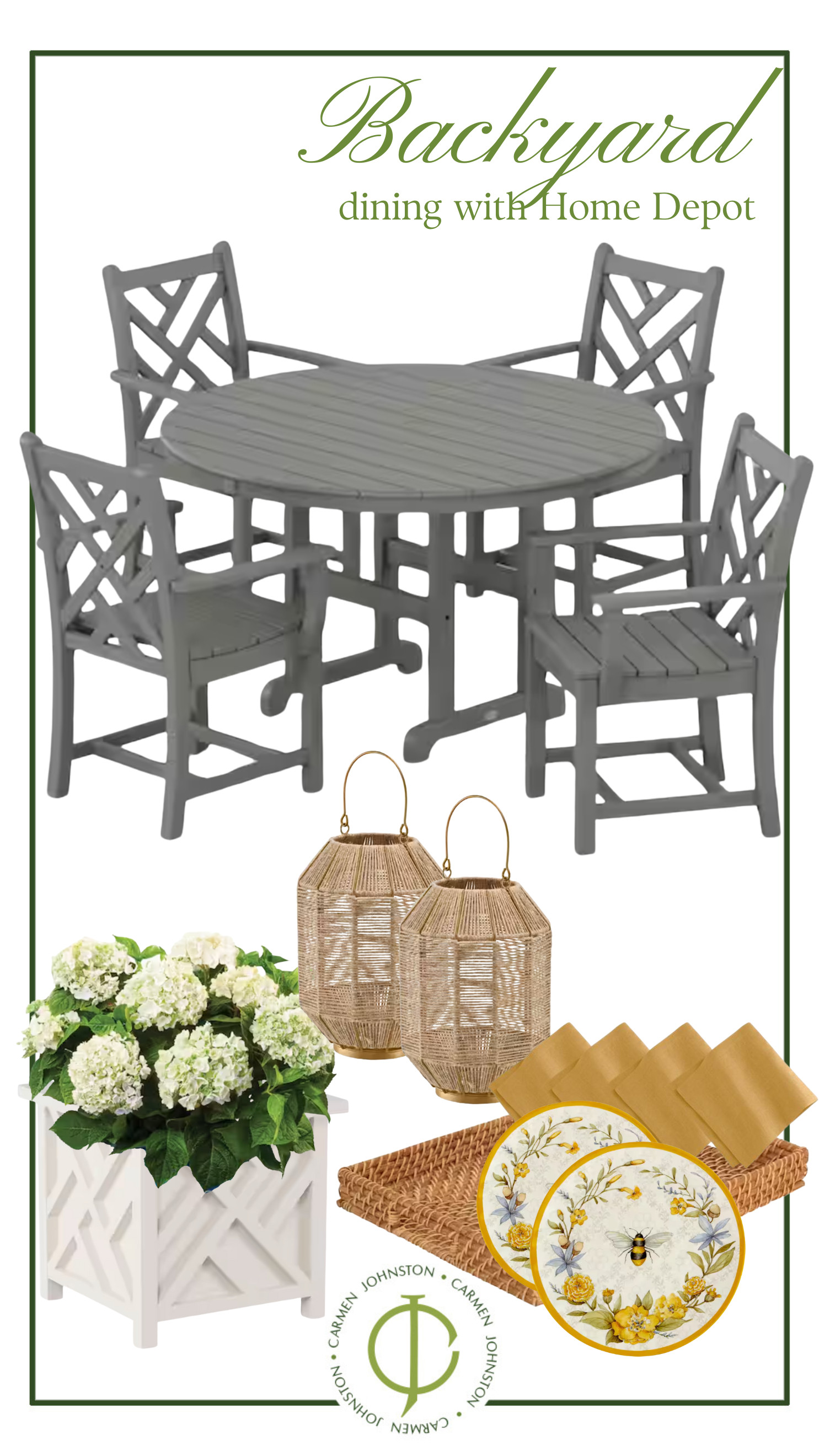 Backyard dining favorites for spring from The Home Depot #homeandgarden #backyard  

 #LTKSeasonal #LTKHome