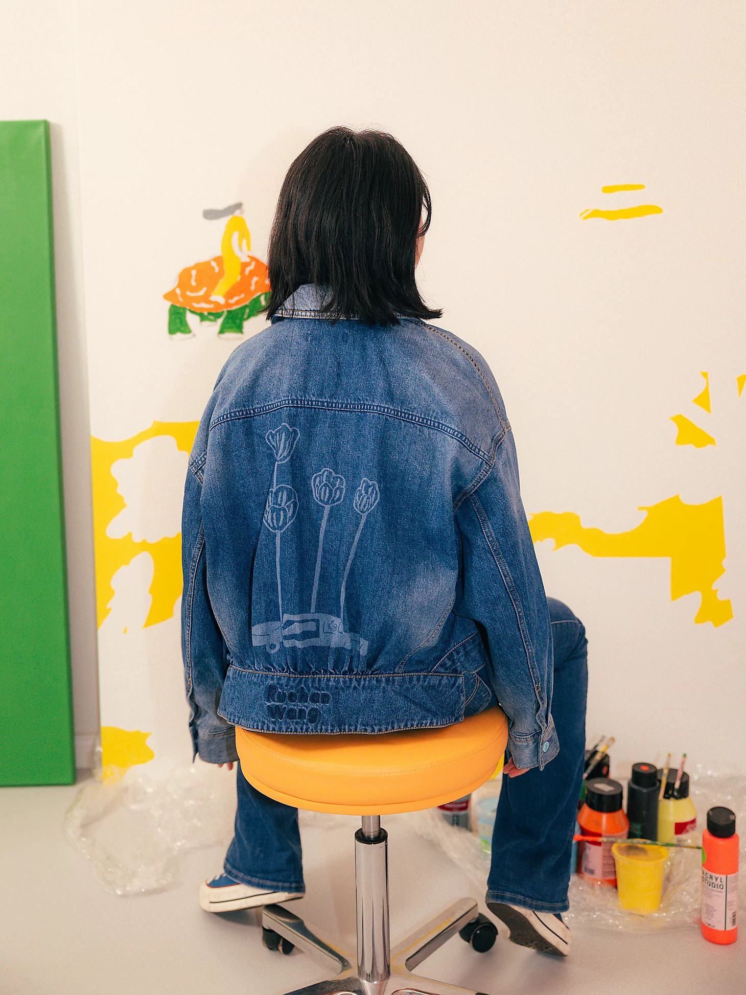 Women's Lee® x Ruohan Wang Relaxed Floral Denim Rider™ Jacket | Lee Jeans