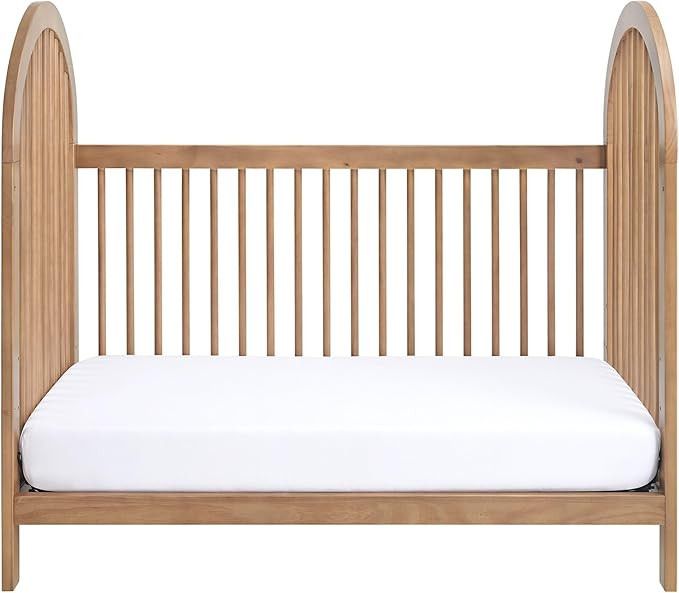 Oxford Baby Everlee Modern High Arch 3-in-1 Convertible Island Baby Crib with Round Spindles, Hon... | Amazon (US)