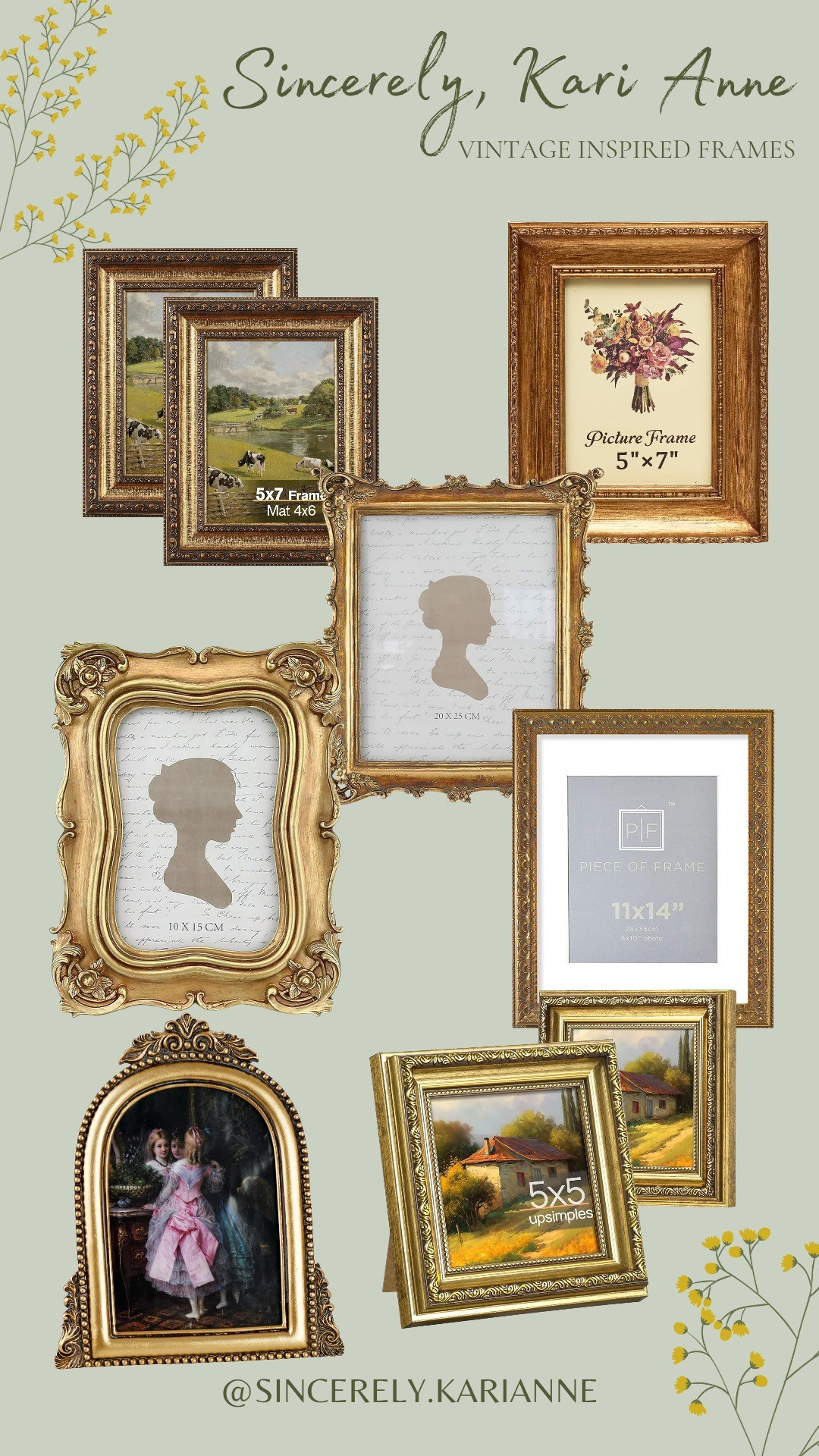 These vintage inspired picture frames are perfect for adding charm to your home. 

#LTKHome #LTKFamily #LTKFindsUnder50