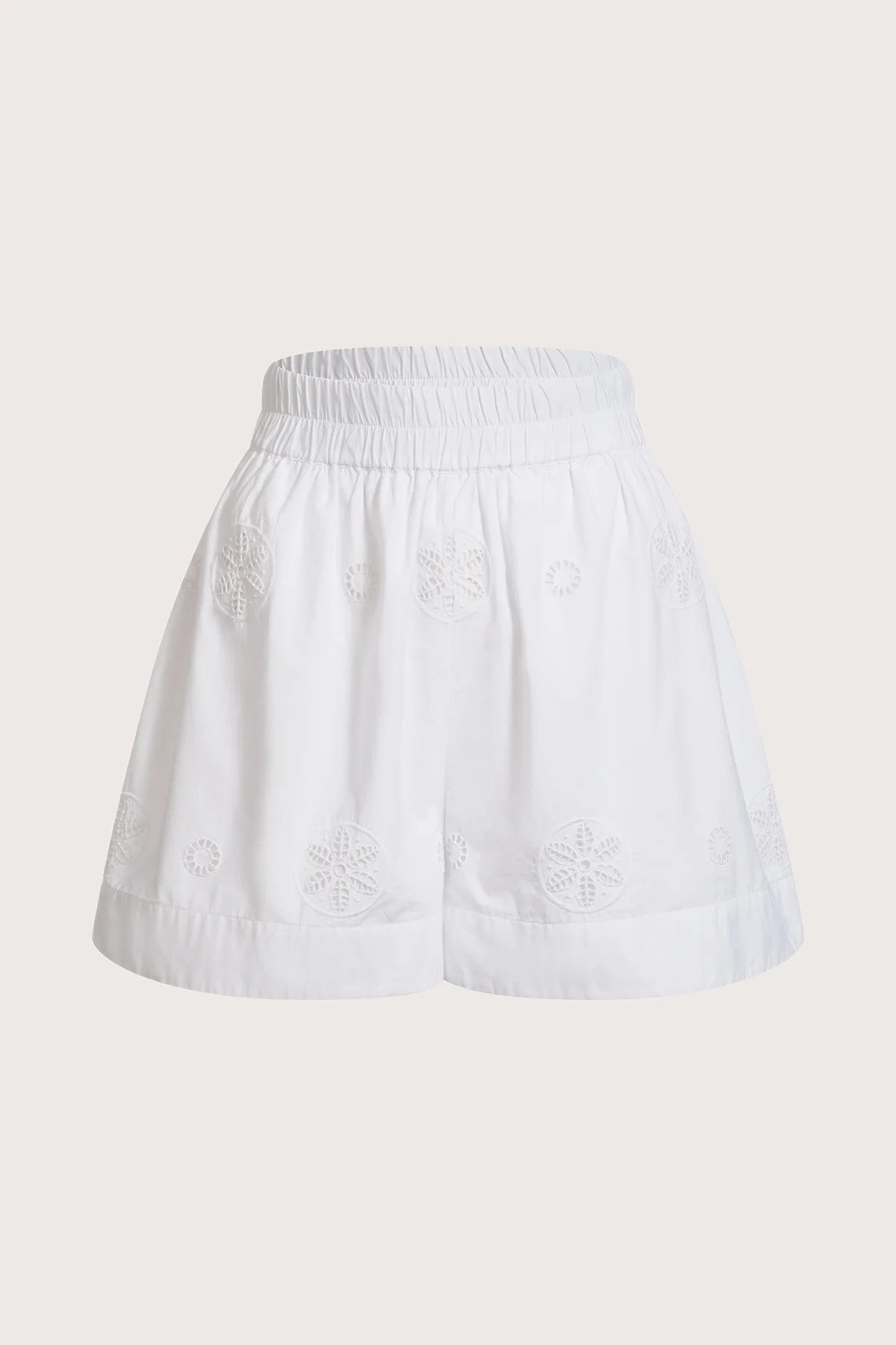 Antibes Eyelet Short in White | Merlette NYC